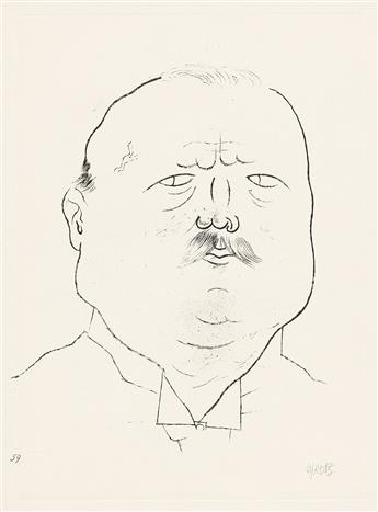 GEORGE GROSZ Two prints from Ecce Homo.